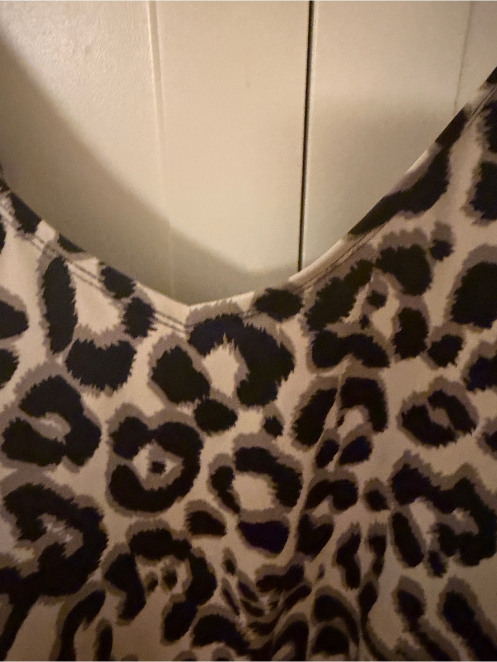 Animal Print One-Piece Swimsuit with Black Waist Tie - Picture 3 of 5